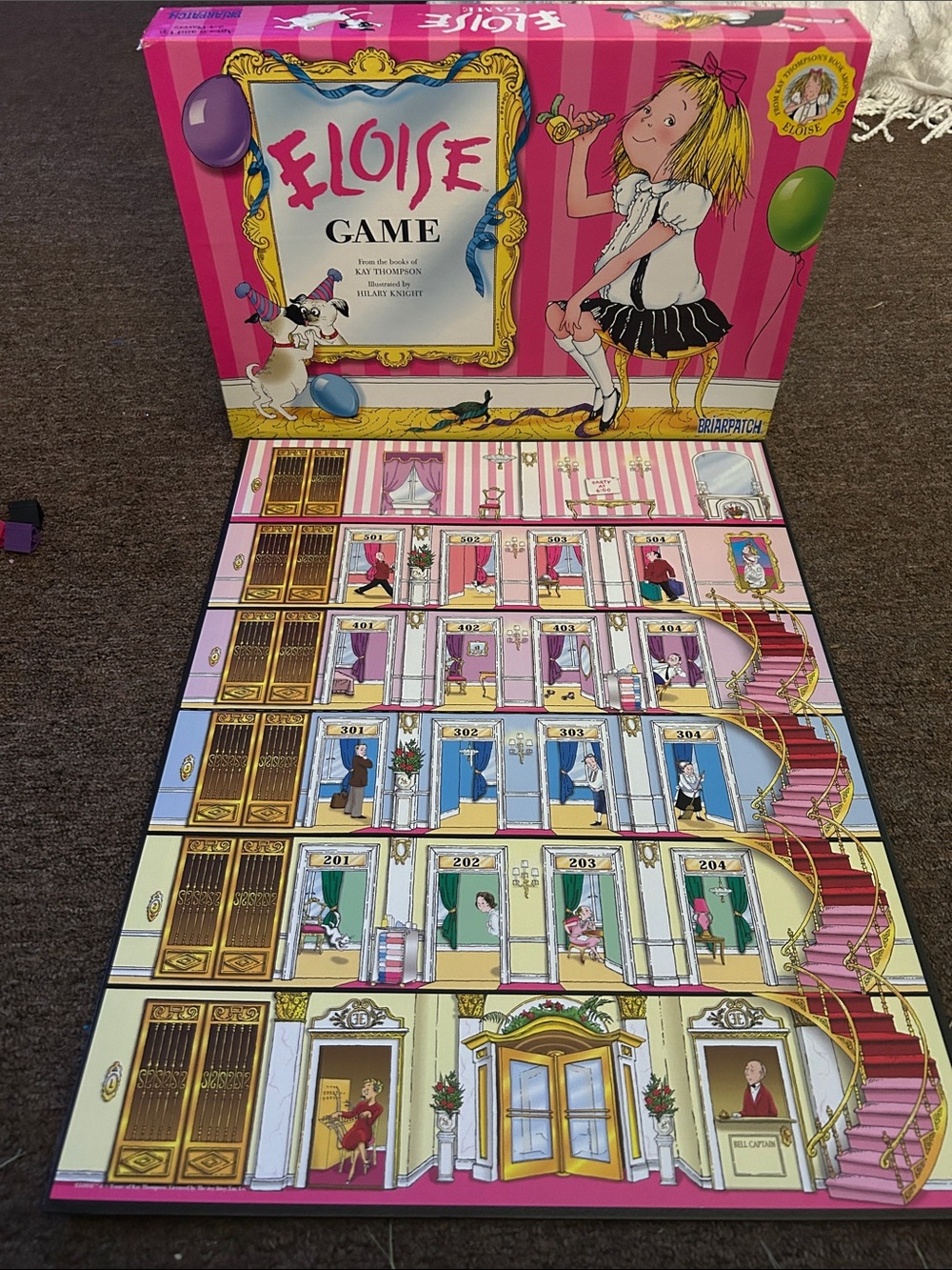 Eloise Game Board 2000 Briarpatch  6+Cooperative Memory Novel Based Pre Owned